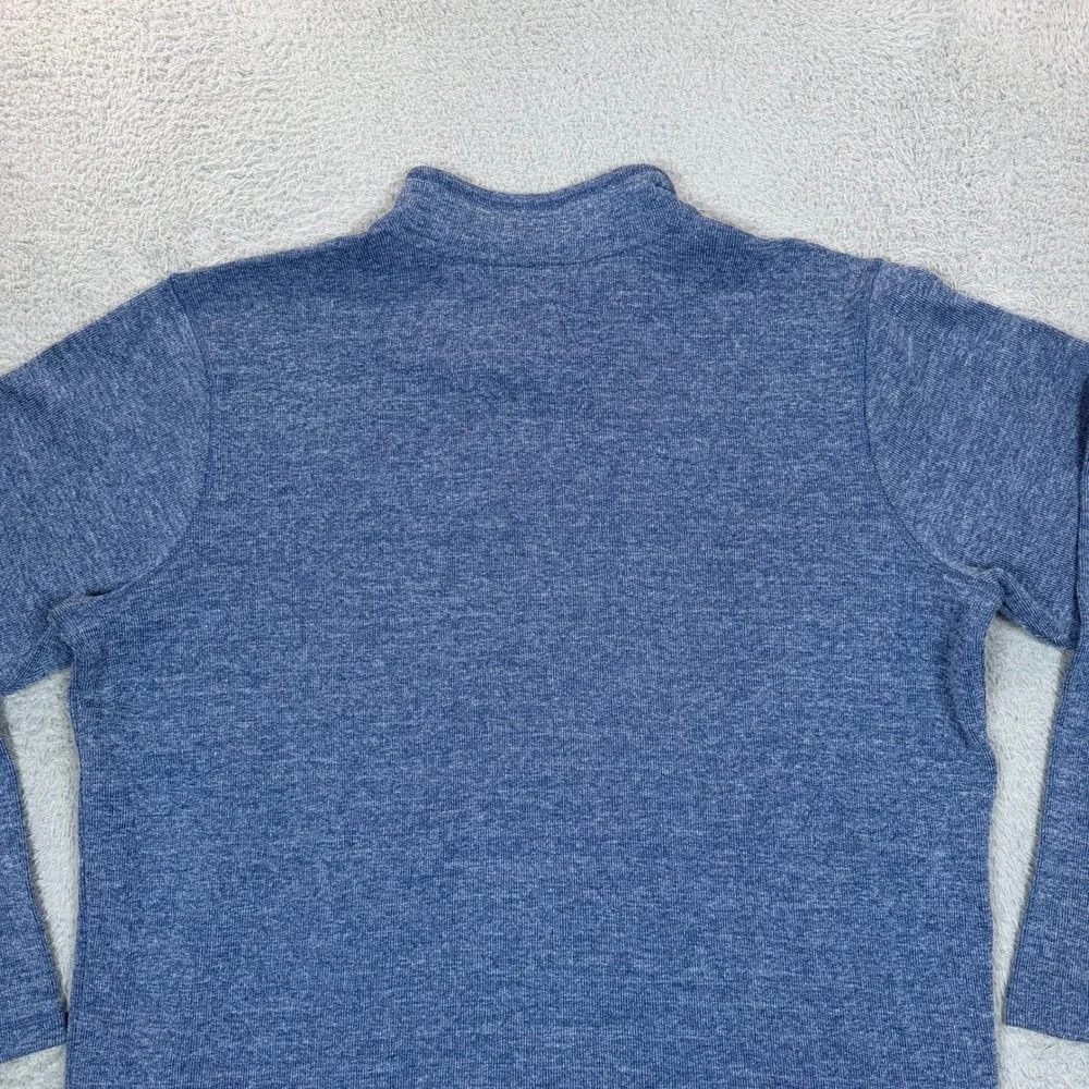 Gap Mens Blue Indigo Marled Quarter-Zip Pullover Sweater XXL New GP001957
